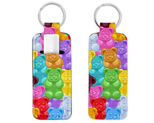 Chapstick/Lipstick Keychain Holder - Gummy Bears